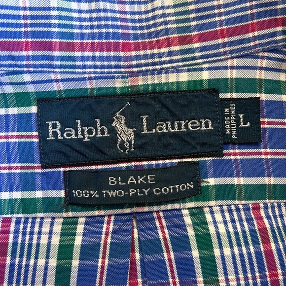 Ralph Lauren long sleeve button down collar shirt.  L - Picture 7 of 7